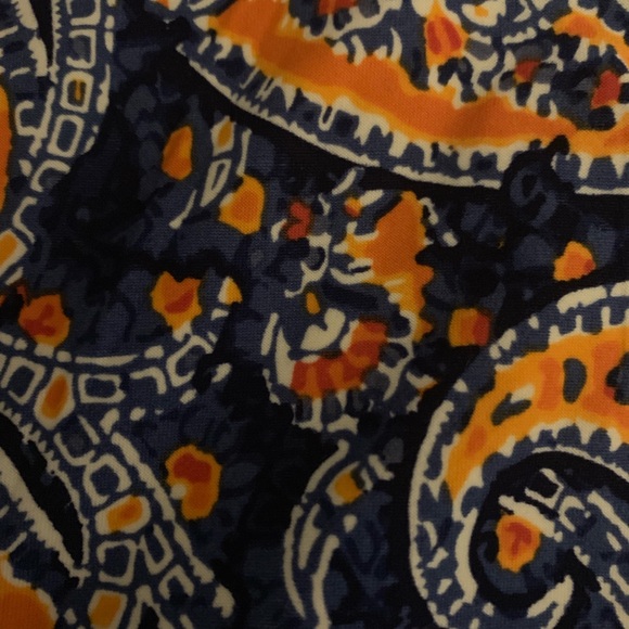 Paisley leggings on Navy background - Picture 2 of 2